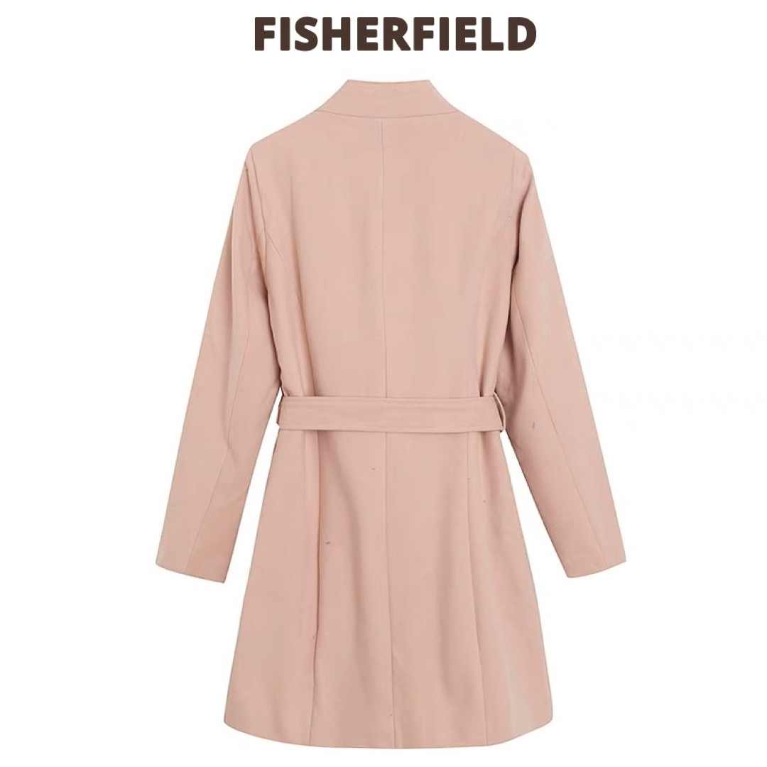 เสื้อโค้ทวูล เสื้อโค้ทเฟอร์ โค้ทสักหลาดสีเบจ แบรนด์ FISHERFIELD