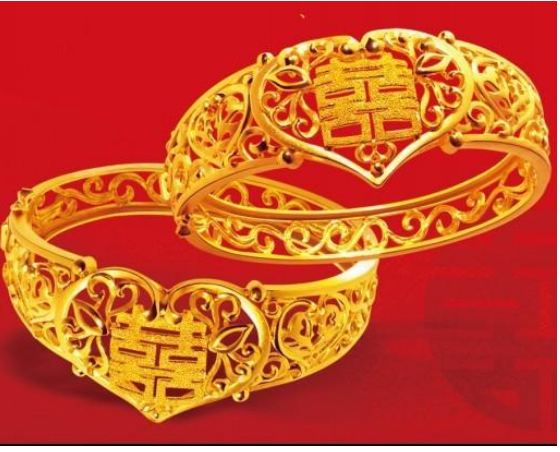 กำไลข้อมือทอง แกะลายหัวใจ หนักเกือบ 2 บาท ทอง 24 K ของขวัญวันแต่งงาน วันเกิด หรือ ใส่ออกงาน ได้สวยหรู จนคนต้องหันมอง 107087