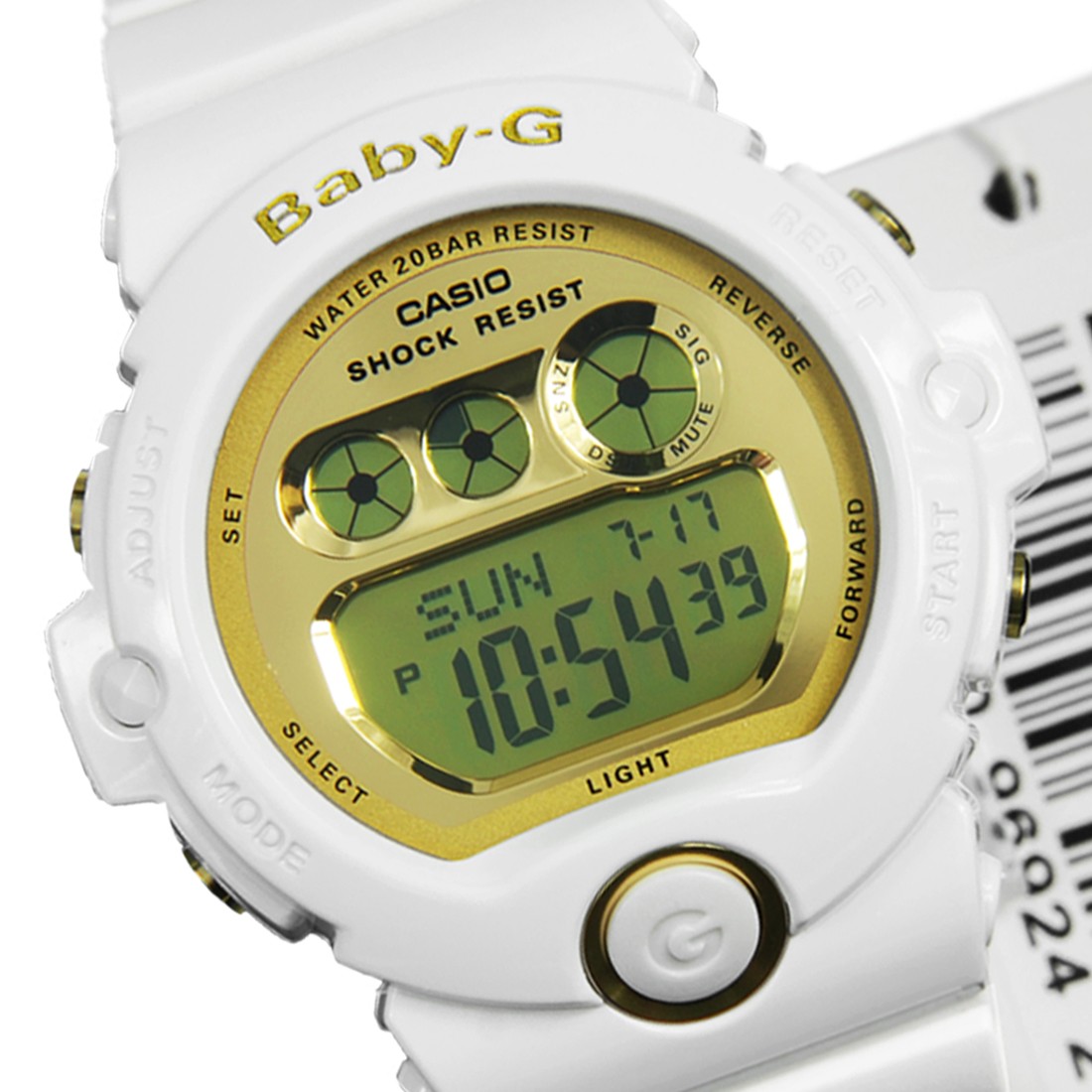 CASIO BABY-G นาฬิกาข้อมือ นาฬิกากันน้ำ นาฬิกาของแท้ ประกันศูนย์ CMG 1 ปี รุ่น BG-6901-7D นาฬิกาสีขาว