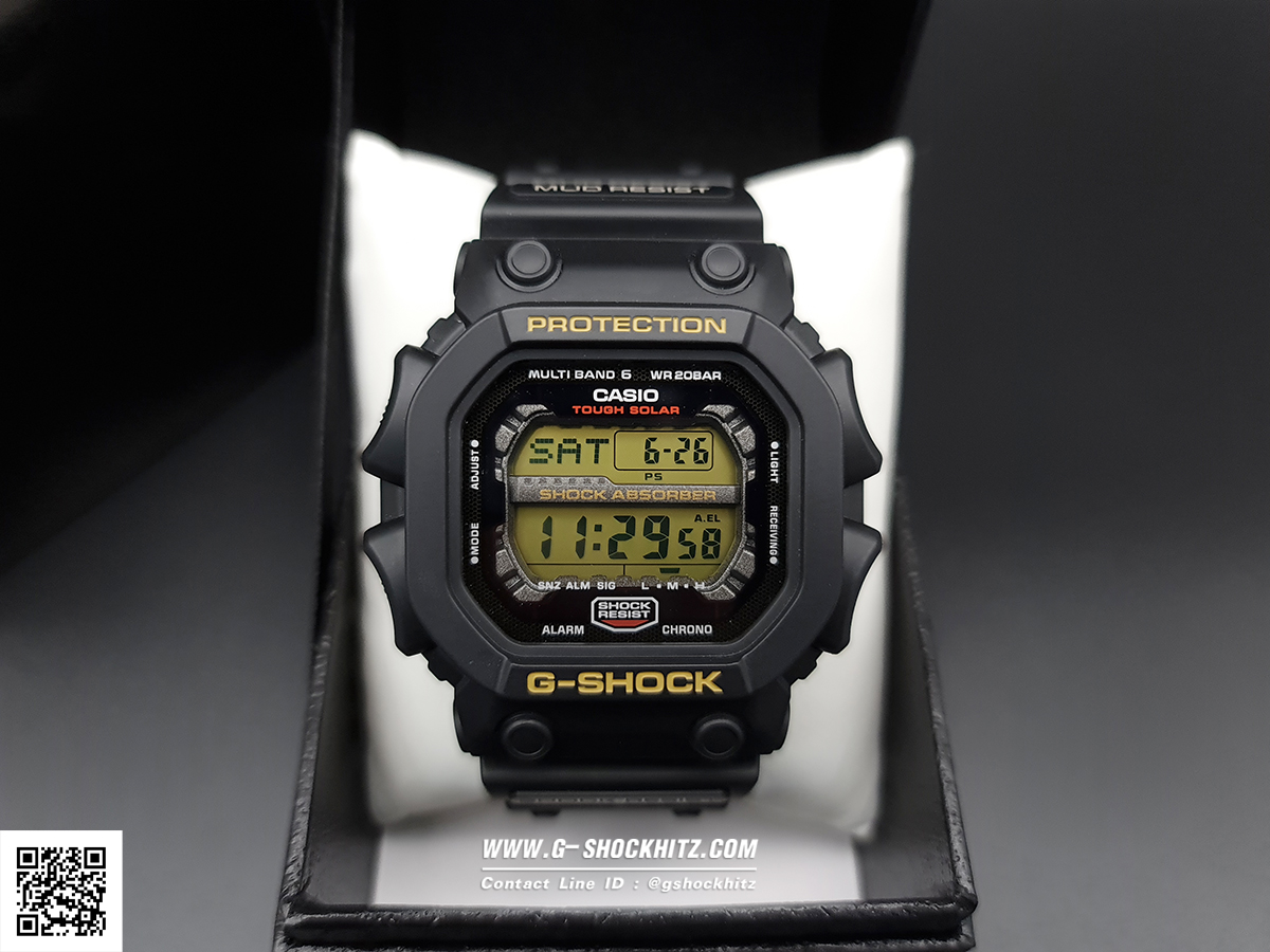 CASIO G-SHOCK นาฬิกาข้อมือ นาฬิกากันน้ำ นาฬิกาของแท้ ประกันศูนย์ CMG 1 ปี รุ่น GXW-56-1BJ นาฬิกาสีดำ