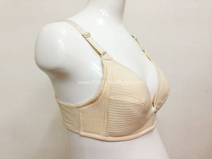 เสื้อยกทรงเปิดให้นม กระดุมหน้า ไม่มีโครง สีเนื้อ มีไซส์ 34, 36, 38, 40, 42