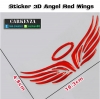Sticker 3D Angel Red Wings