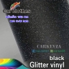 Glitter Vinyl Black หนา 0.15mm 1.52x1m(Air bubble free)กากเพชรดำ