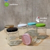 ขวดแก้วหกเหลี่ยม 180 - 200 ml (ขวดแยม ขวดน้ำผึ้ง)