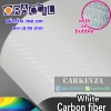 carbon 3D ลายใหญ่หนา 0.18mm 1.52x1m(Air bubble free)ขาว