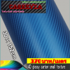 4D grossy carbon fiber (Blue) ลายเล็ก หนา 0.16mm 1.52x1m(Air bubble free)