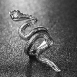 แหวนผู้ชาย แหวนผู้หญิง ใส่ได้ แหวนงู แหวนเงิน รูปตัวงู แหวนประจำปีงู ปีมะโรง แหวนใส่เสริมบารมี 171508