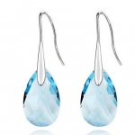 ต่างหู ตุ้มหู ห้อย คริสตัลแท้ สวารอฟสกี้ รูปหยดน้ำ สีฟ้า ม่วง อมิทิส ชมพูอ่อน ทับทิม สีทอง และ สีขาว ของขวัญให้แฟน ใส่ออกงาน สุดหรู 351299