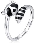 แหวนเงินแท้ 925 แหวนแรคคูน น่ารัก ๆ แบบผู้หญิง วัยรุ่น ใส่เที่ยว สวย ๆ แหวนเงิน ดีไซน์ลาย แรคคูน 627157