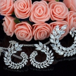 Set เครื่องประดับเข้าชุด สร้อยคอ พร้อม ต่างหู คริสตัลแท้ สีขาว รูป พระจันทร์เสี้ยว สร้อยคอ ใส่ออกงาน พร้อมต่างหู เข้าชุดกัน ของขวัญให้แฟน สุดหรู 195982