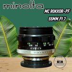 MINOLTA MC ROKKOR-PF 55MM.F1.7 MD MOUNT