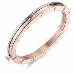 กำไลข้อมือ สร้อยข้อมือ ผู้หญิง กำไลเงิน กำไลทอง สแตนเลสแท้ งานพรีเมี่ยม แกะลาย ตัวเลขโรมัน สวยหรู มีระดับ 707767