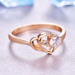 แหวนผู้หญิง แหวนทอง รูปหัวใจ ฝังเพชร ขนาดกำลังดี แหวนหมั้น แหวนแต่งงาน แหวนแทนใจ ใส่ได้ทุกโอกาส 407215