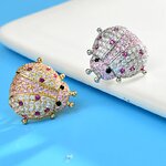 เข็มกลัด รูปแมลง เข็มกลัด เต่าทอง ฝังเพชร ทั้งตัว สีเงิน สีทอง เข็มกลัด ติดเสื้อ แบบหมุด ฝังเพชร สุดหรู 777487