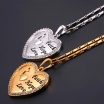สร้อยคอ ผู้หญิง สร้อยคอ เงิน สร้อยทอง พร้อม จี้ หัวใจ ปั้ม อักษร Faith Hope Love หัวใจล้อมเพชร สุดหรู 534900
