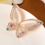 เข็มกลัดติดเสื้อ ติดปกเสื้อ ตกแต่ง เสื้อผ้า เข็มกลัด ผีเสื้อ ประดับด้วย คริสตัลแท้ สีสดใส สำหรับ ติดเสื้อ ออกงาน เพิ่มสีสัน ให้เสื้อผ้า 290781