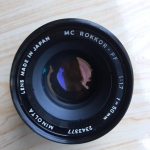 MINOLTA MC ROKKOR-PF 50MM. F1.7 MD MOUNT