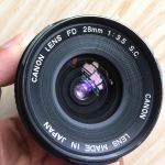 CANON LENS FD 28MM .F3.5 SC. FD MOUNT