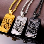 สร้อยคอ สร้อยทอง สร้อยเงิน สร้อยคอผู้ชาย ผู้หญิง ห้อย จี้ แผ่นป้าย ฟันเฟือง สุดคลาสสิค แบบ ช่าง วิศวกร 485307