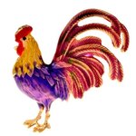 เข็มกลัดติดเสื้อ รูปสัตว์ เข็มกลัดติดหน้าอกเสื้อ รูป ไก่ไทย สุดสวย เข็มกลัด สัตว์เลี้ยง แบบไทย ๆ 108411