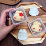 พิมพ์กดขนมแบบสปริงลายกระต่าย 2 ลาย 50 กรัม