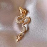 เข็มกลัด มังกรทอง ฝังเพชร เข็มกลัด ตกแต่งเสื้อผ้า ติดออกงานหรู งานกลางคืน ชุดทำงาน เข้ากับ สูทสีดำ 781353