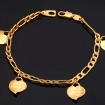 สร้อยข้อมือทอง สร้อยข้อมือ โซ่ทอง ผู้หญิง ห้อยจี้ หัวใจ แกะสลัก I love you forever ของขวัญพิเศษ ให้แฟน วันครบรอบ ของขวัญแทนใจ สุดหรู 255663