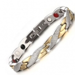 กำไล ข้อมือ สร้อยข้อมือ ผู้ชาย สแตนเลสแท้ ลายเกร็ดมังกร สวยหรู สร้อยข้อมือฝังแม่เหล็ก ปรับสมดุลร่างกาย 372613