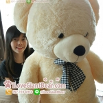 ตุ๊กตาหมีตัวใหญ่ 1.8 เมตร ไซส์หัวโต ขนนิ่ม สีเบจ สวย (คุณภาพ เกรดขึ้นห้าง)