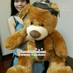 Teddy หมีไฮโซ #ตุ๊กตาหมีตัวใหญ่ น่ารัก ใส่หมวก ผูกผ้าพันคอ