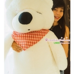 ตุ๊กตาหมีง่วง ตัวใหญ่ สีขาว (หลับตา) ขนาด 1.4 เมตร ขนนิ่มมาก (ตัวใหญ่)