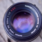 CANON FD LENS 50MM. F1.4S.S.C