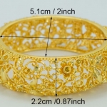 กำไลข้อมือ สร้อยข้อมือ ทองชุบ 18 K กำไลทอง แกะลายดอกไม้ สวยหรู ใส่ออกงาน 237822