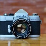 MINOLTA SR-1 MINOLTA AUTO ROKKOR-PF 55MM.F1.8 MD MOUNT