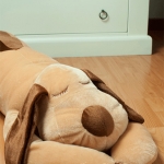 หมอนข้างหมาน้อยขนาดใหญ่ 150CM (ตัวใหญ่มาก) สีน้ำตาล เอาไว้นอนกอด แทนตัว แทนใจจ้า