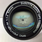 SMC PENTAX-M 50MM.F1.4 PK MOUNT