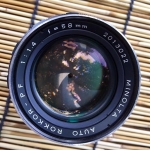 MINOLTA AUTO ROKKOR PF 58MM. F1.4 MD MOUNT