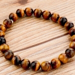 สร้อยข้อมือ หินธรรมชาติ สร้อยข้อมือ ผู้ชาย ผู้หญิง ใส่ได้ สีน้ำตาล Tiger Eye สร้อยข้อมือ เสริมบารมี ดูดี มีระดับ 525406_2