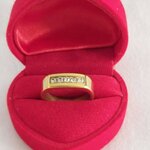 แหวนเบอร์ 6 แหวนทอง ฝังเพชร CZ AAA แหวนทอง สแตนเลสแท้ ชุบทอง 18 k แหวนแบบผู้ชาย สวย ๆ 78931