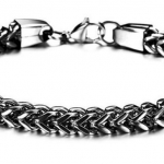 สร้อยข้อมือผู้ชาย สร้อยข้อมือ 316L Stainless Steel โซ่หนา สีดำ สีหายาก สำหรับผู้ชาย เงียบขรึม มาดเท่ สร้อยข้อมือ สแตนเลส ของขวัญ เก๋ ๆ ให้แฟน 387737_1