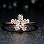 แหวนทองฝังเพชร แหวนทอง แหวนผู้หญิง แหวนดอกไม้ ดอกเดซี่ ดอกไม้ฝังเพชร แหวนวัยรุ่น สวย ๆ 582619