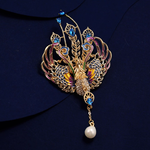 เข็มกลัดตกแต่งเสื้อ เข็มกลัด นกฟีนิกซ์ ฝังเพชร นกอมตะ ในตำนาน เพิ่มบารมี แก่ผู้สวมใส่ เข็มกลัดความหมายดี ๆ 747483