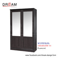 ตู้เสื้อผ้า W1202SLRL สีแอชบราวน์