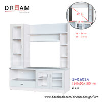 ตู้โชว์ 160 ซม. SH1603A สีขาว