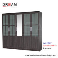 ตู้เสื้อผ้า W2201J สีแอชบราวน์