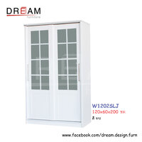 ตู้เสื้อผ้า W1202SLJ สีขาว