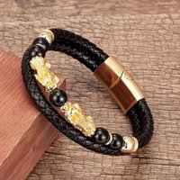 Gold-black agate