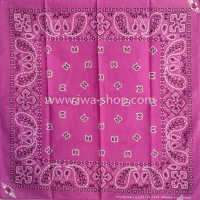 ผ้าเช็ดหน้า ผ้าพันคอ ลาย Paisley ม่วงอ่อน