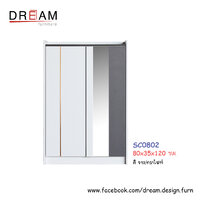ตู้รองเท้า 80 ซม. SC0802 สีขาว/กราไฟท์