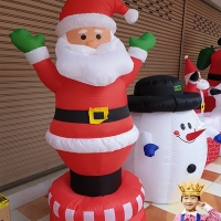 LFI-11 ซานตาคลอสเป่าลมหมุนตัว ( ขยับหมุนตัวได้ ) สูง 190 cm.